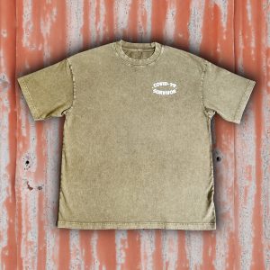 SURVIVOR BLANK WHITE PRINT