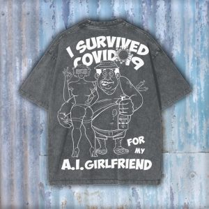 AI GIRLFRIEND WHITE PRINT