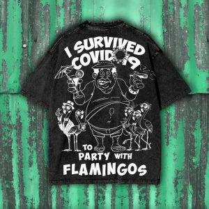 FLAMINGO WHITE PRINT