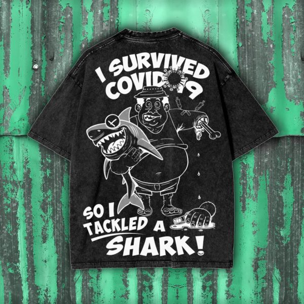 SHARK ATTACK WHITE PRINT - Image 5